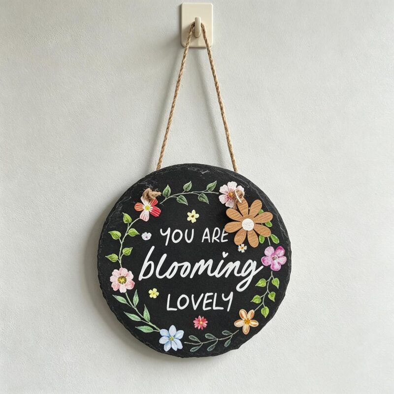 Slate Hanging Wall Plaque - Garden Décor - life-deco.com