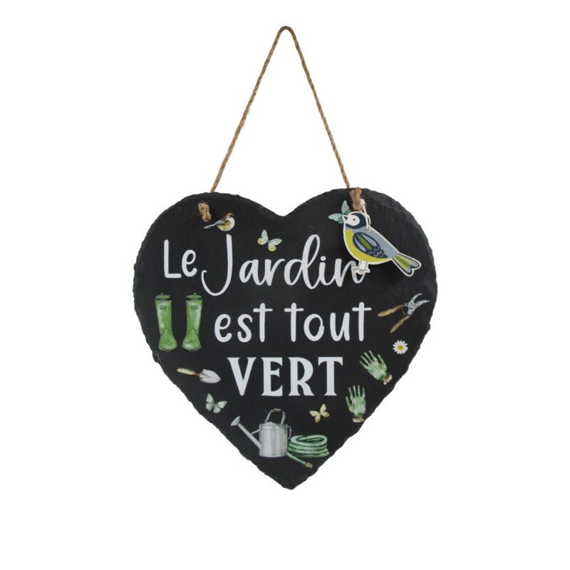 Wandplakette aus Schiefer – Gartendekoration – life-deco.com