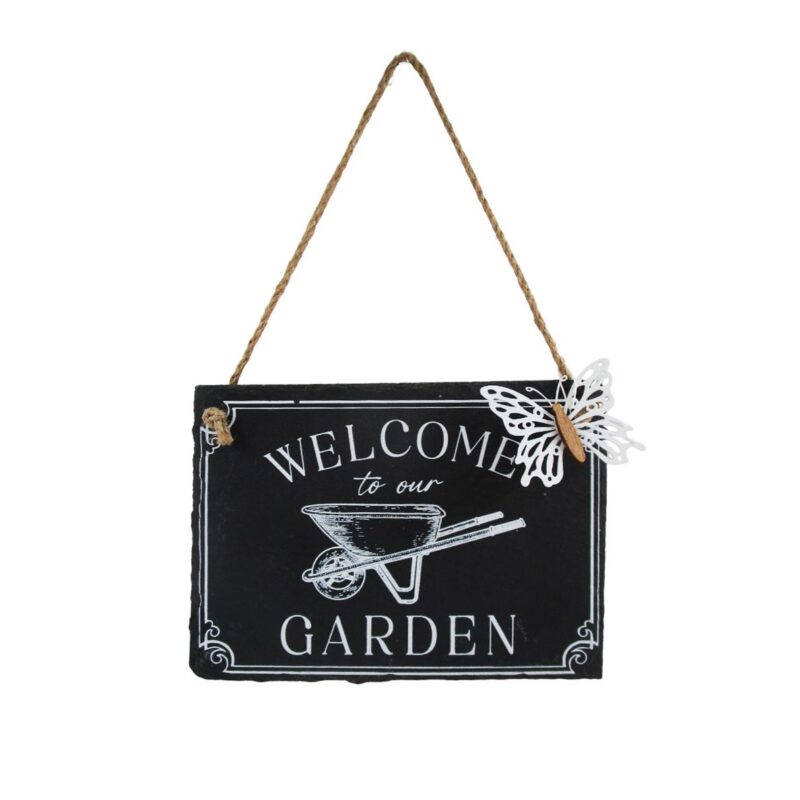 Slate Hanging Wall Plaque - Garden Décor - life-deco.com