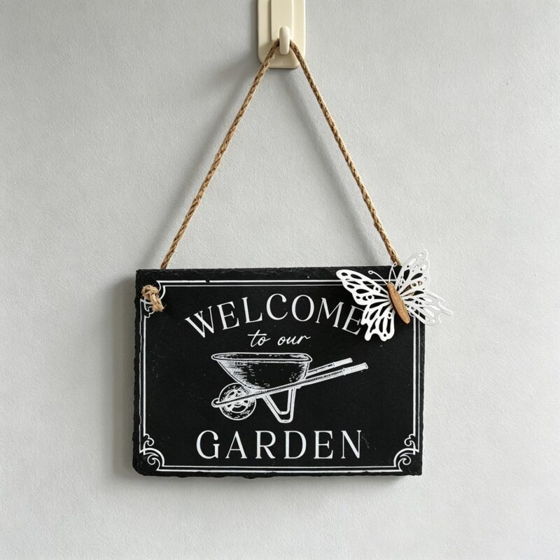 Slate Hanging Wall Plaque - Garden Décor - life-deco.com