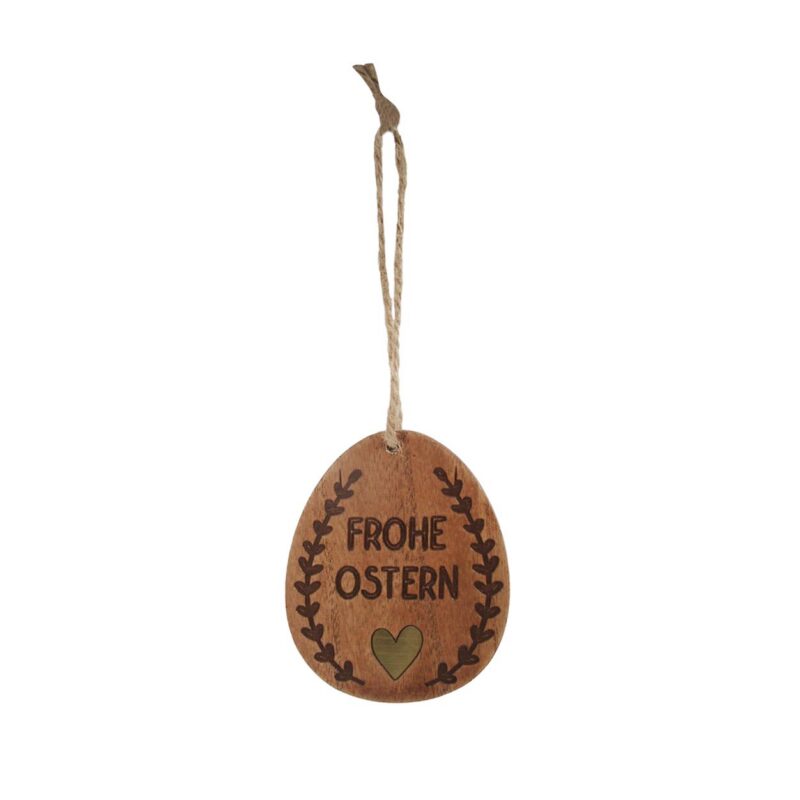 Wooden Easter Egg Hanging Ornament - Easter - life-deco.com