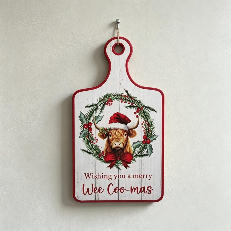 Placa suspensa em madeira - Natal - life-deco.com