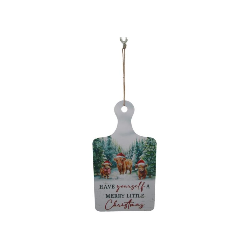 Targa decorativa in legno da appendere - Natale - life-deco.com