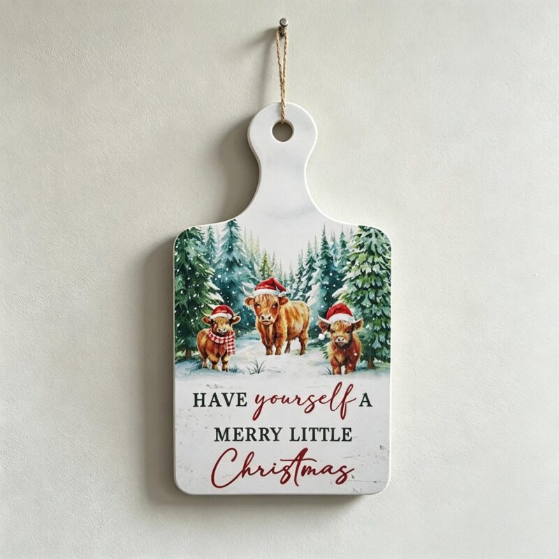 Targa decorativa in legno da appendere - Natale - life-deco.com