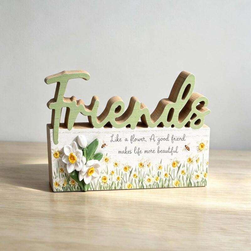 Love & Friendship Wooden Decor - Love & Friendship - life-deco.com