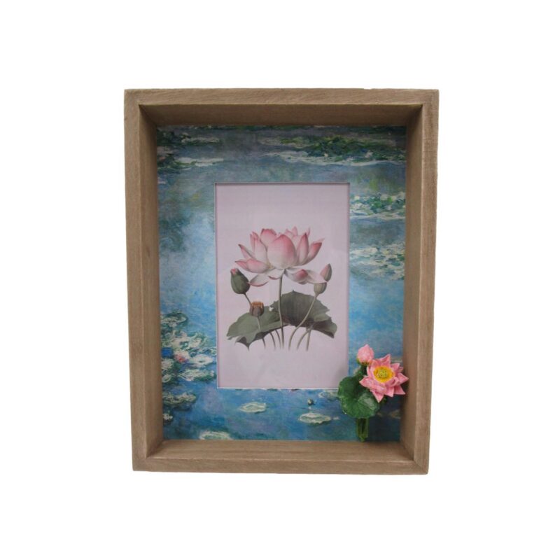 Dual‑Layer Lotus Shadow‑Box Frame - Garden Décor - life-deco.com