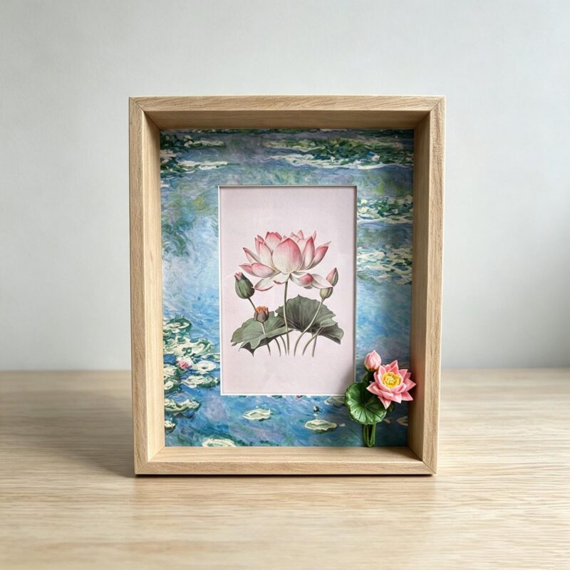 Dual‑Layer Lotus Shadow‑Box Frame - Garden Décor - life-deco.com