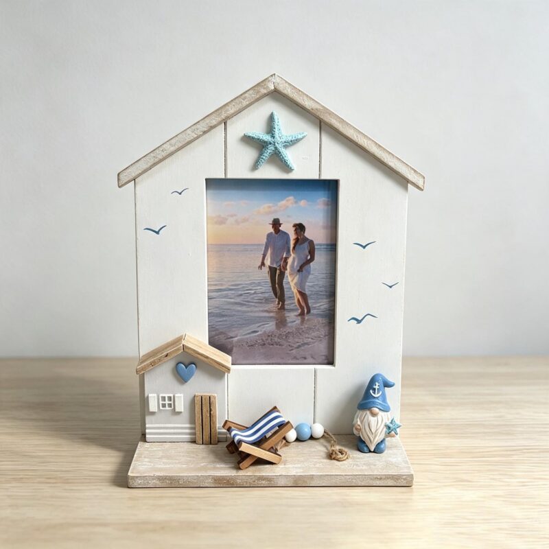 Wooden Tabletop Photo Frame - Coastal (Summer) - life-dec...