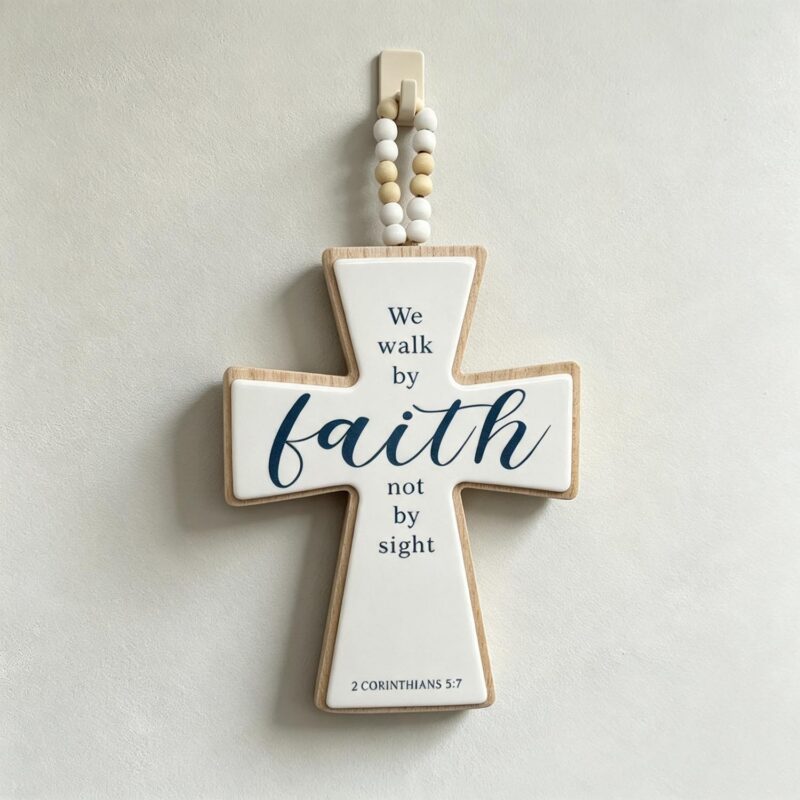 Wooden Cross Hanging Ornament - Spiritual & Religious - life-deco.com
