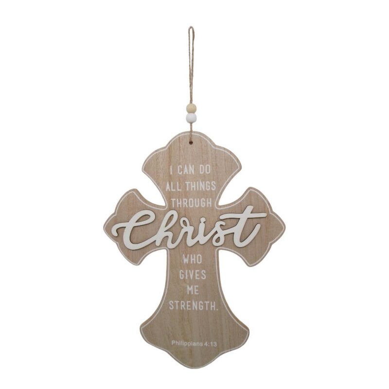 Wooden Ornate Cross Hanging Decor - Spiritual & Religious - life-deco.com