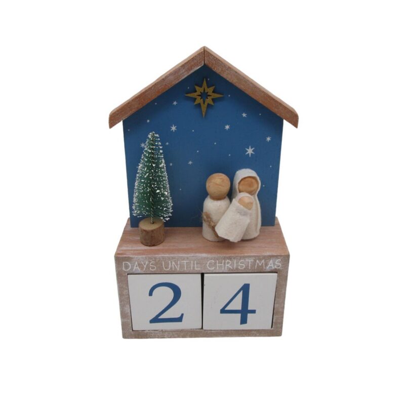 Wooden Christmas Countdown Nativity Calendar - Christmas - life-deco.com