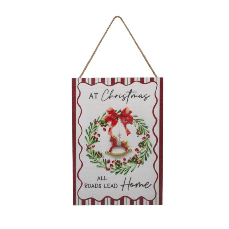 Wooden Christmas Hanging Plaque - Christmas - life-deco.com