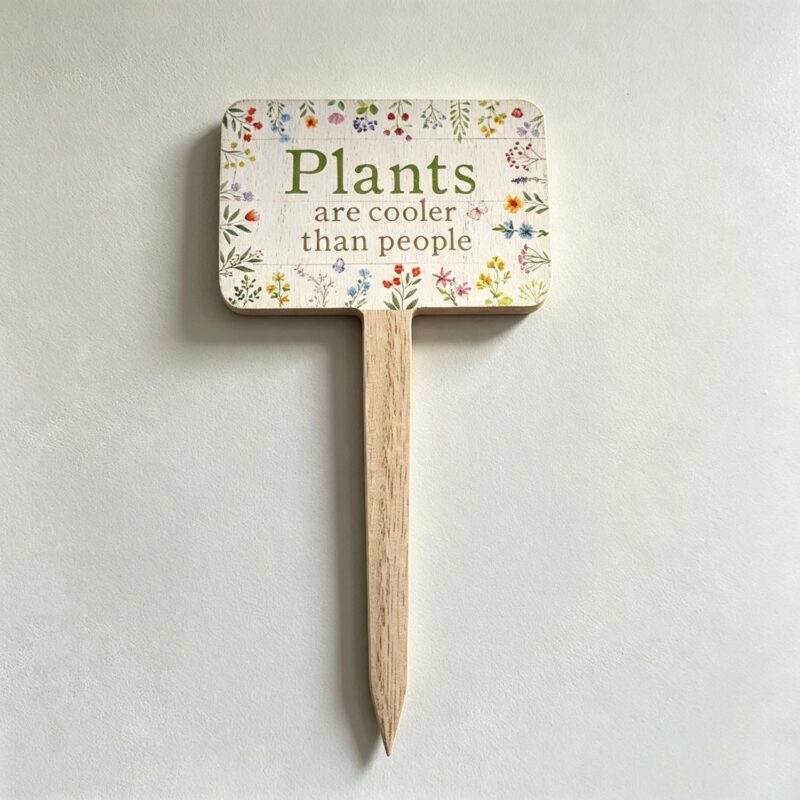 English‑quote Wooden Garden Stake - Garden Décor - life-deco.com