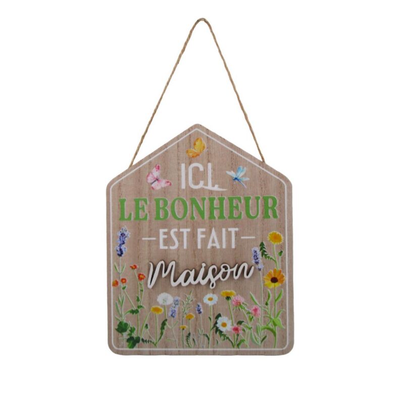Wooden Hanging Plaque - Garden Décor - life-deco.com