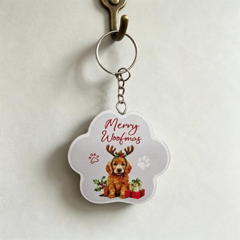 Porta-chaves de madeira em forma de pata - Natal - life-deco.com
