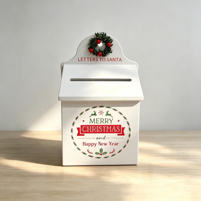 Wooden Santa Letter Mailbox Ornament - Christmas - life-deco.com