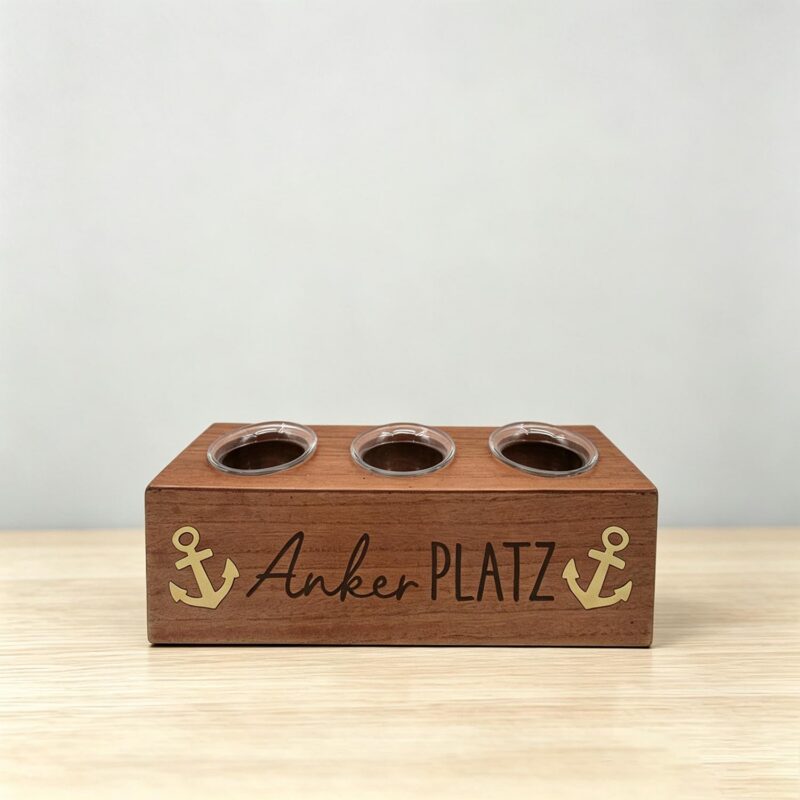 Wooden 3-Hole Candle Box - Coastal (Summer) - life-deco.com