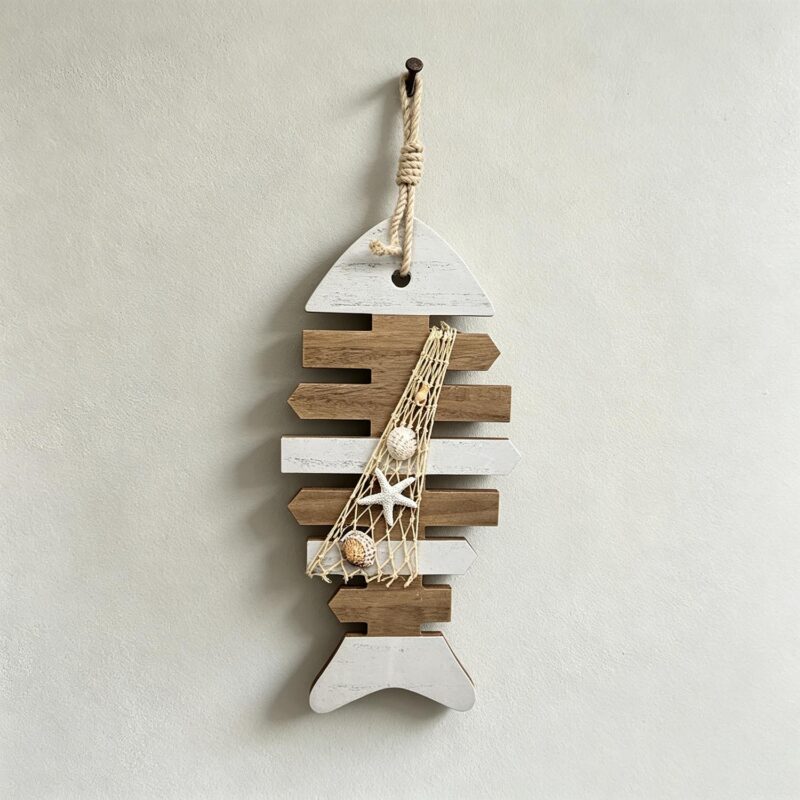 Wooden Fish Hanging Decor - Coastal (Summer) - life-deco...