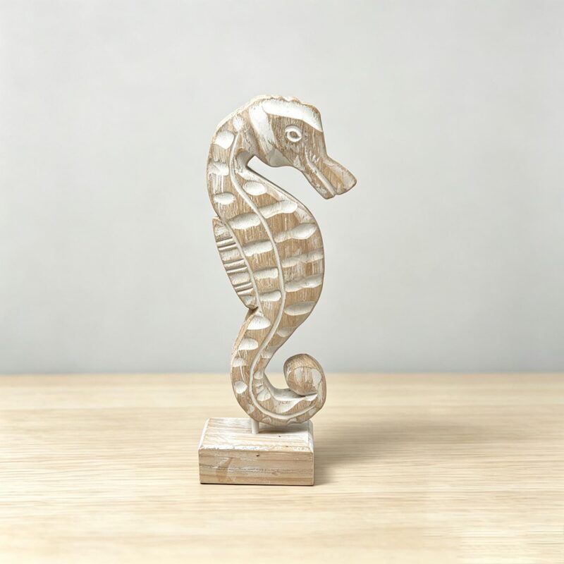 Wooden Carved Seahorse Decor - Coastal (Summer) - life-d...