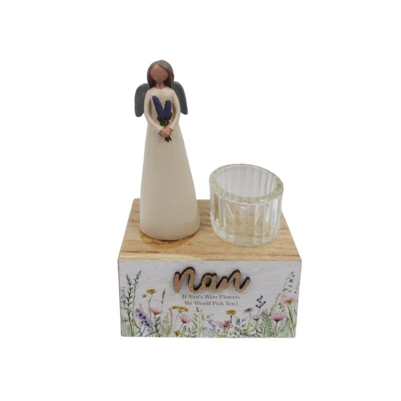 Wooden Tealight Holder - Love & Friendship - life-deco.com