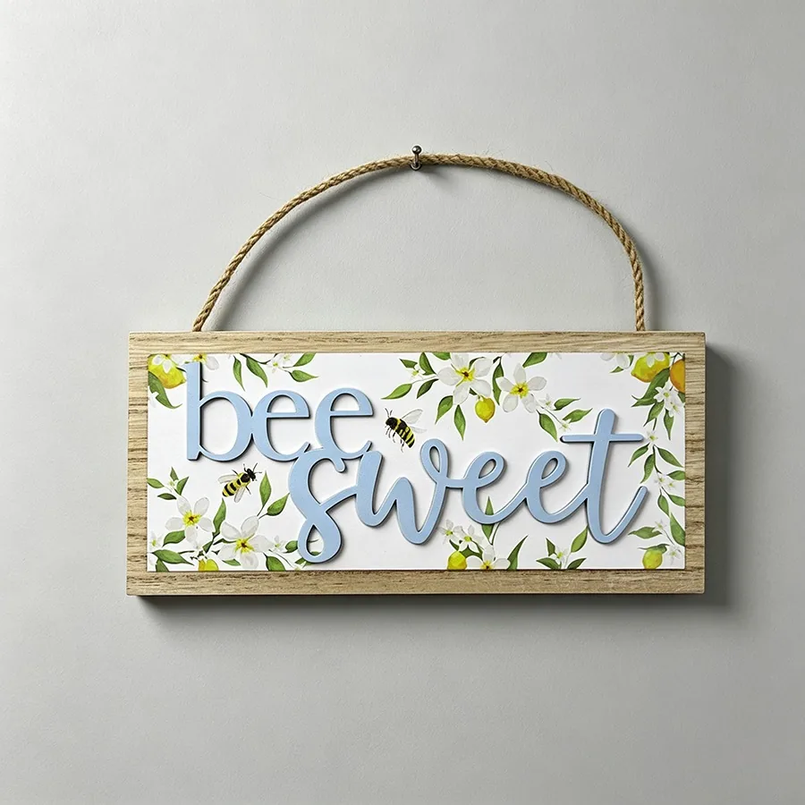 Wooden Hanging Sign - Garden Décor - life-deco.com