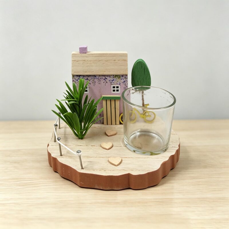 Wooden Tealight Holder - Spring - life-deco.com