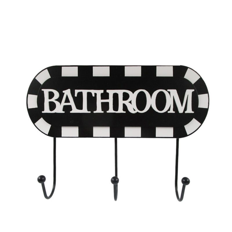 Cartel colgante de madera - Baño - life-deco.com